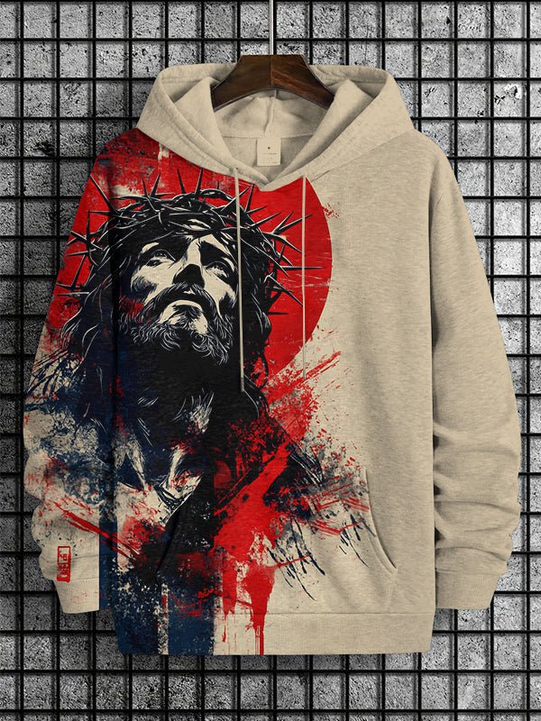 Fashion  Jesus Art Print Hooded Sweatshirt